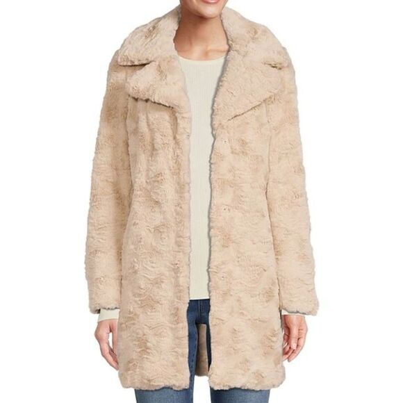 Kenneth cole new york faux fur coat - Picture 2 of 10